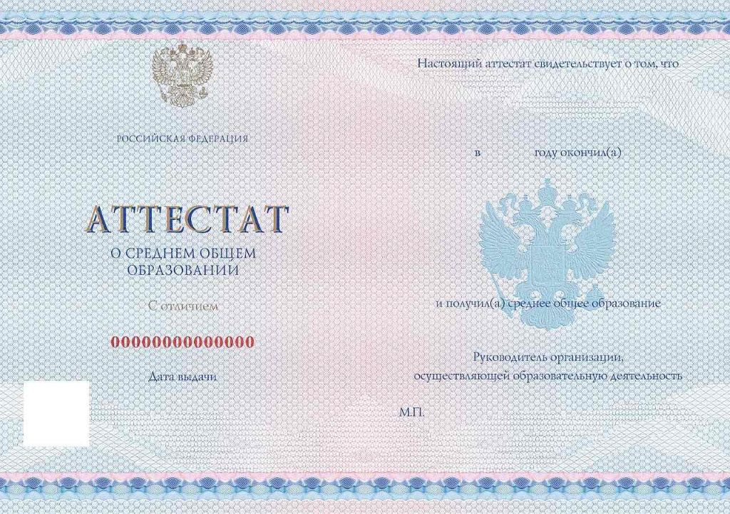 Аттестат 11 классов 2014-2025